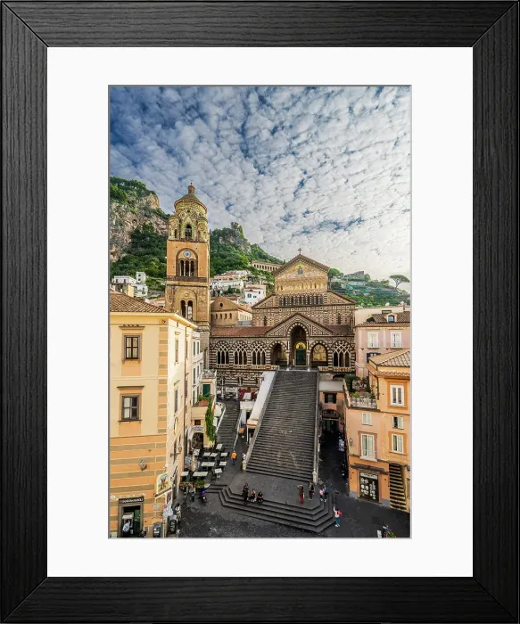 Framed Print : Piazza del Duomo, Amalfi, Campania, Italy Framed Print : Piazza del Duomo, Amalfi, Campania, Italy