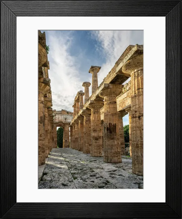 Framed Print : Second Temple of Hera (Temple of Neptune), Paestum, Campania, Italy Framed Print : Second Temple of Hera (Temple of Neptune), Paestum, Campania, Italy