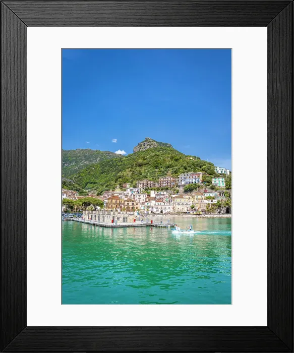 Framed Print : Cetara, Amalfi Coast, Campania, Italy. Sunny day Framed Print : Cetara, Amalfi Coast, Campania, Italy. Sunny day