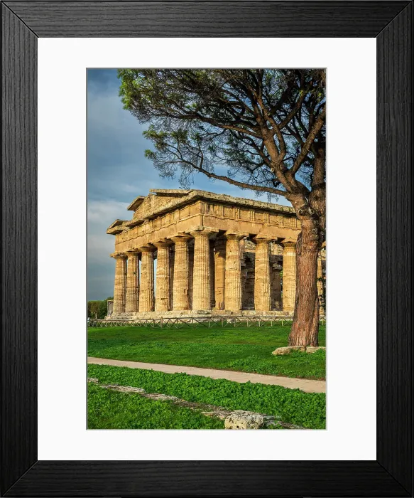Framed Print : Second Temple of Hera (Temple of Neptune), Paestum, Campania, Italy Framed Print : Second Temple of Hera (Temple of Neptune), Paestum, Campania, Italy