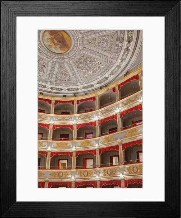 Framed Print : Interior of Noto Theatre, Noto, Noto Valley, Sicily, Italy