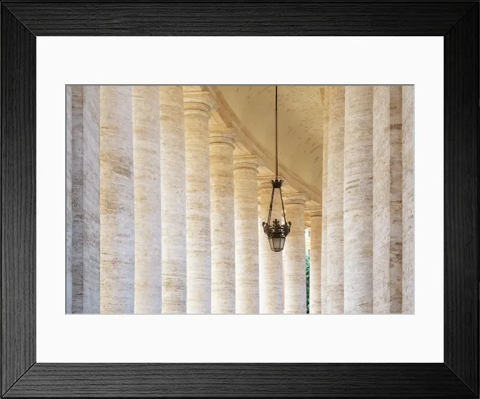 Framed Print : The colonnade of Saint Peter's Basilica, Vatican City, Rome, Italy Framed Print : The colonnade of Saint Peter's Basilica, Vatican City, Rome, Italy