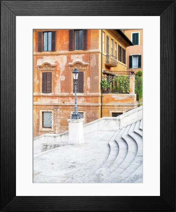 Framed Print : Buildings surrounding the Spanish Steps, Rome, Italy Framed Print : Buildings surrounding the Spanish Steps, Rome, Italy