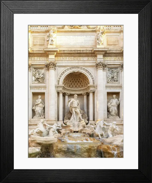 Framed Print : Facade details of the Trevi Fountain (Fontana di Trevi), Rome, Italy Framed Print : Facade details of the Trevi Fountain (Fontana di Trevi), Rome, Italy