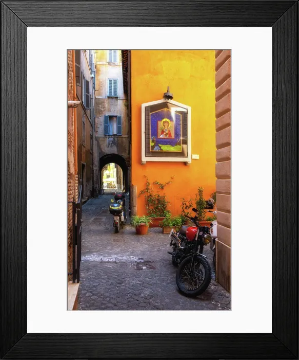 Framed Print : The streets of Rome, Italy