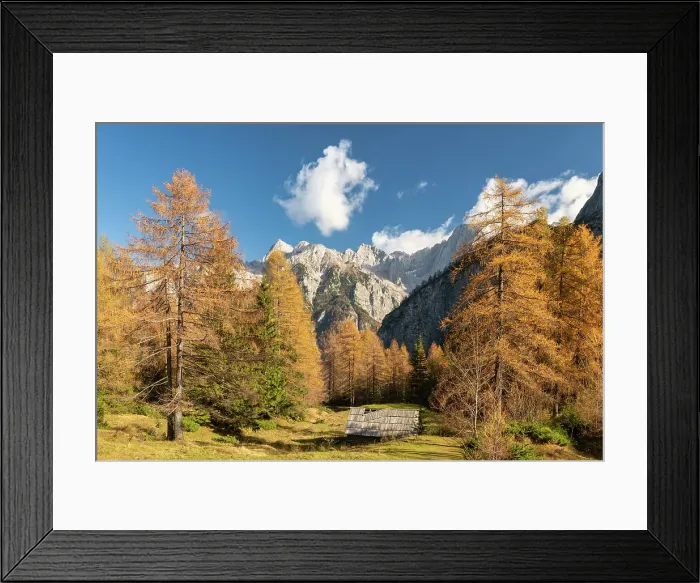 Framed Print : Julian Alps in Autumn, Triglav National Park, Slovenia, Europe Framed Print : Julian Alps in Autumn, Triglav National Park, Slovenia, Europe