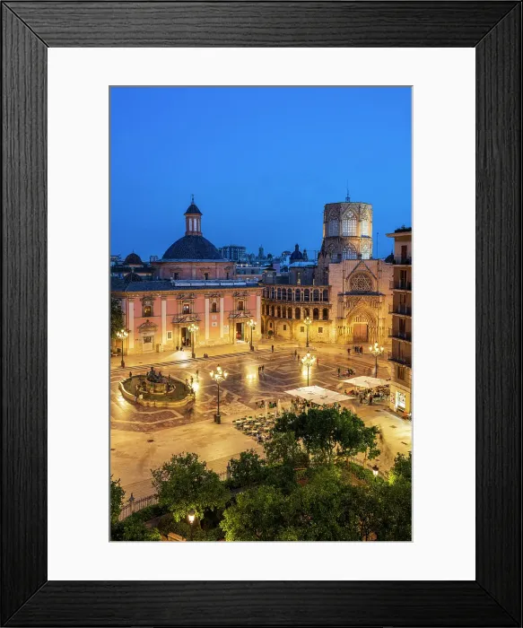 Framed Print : Plaza de la Virgen, Valencia, Valencian Community, Spain Framed Print : Plaza de la Virgen, Valencia, Valencian Community, Spain