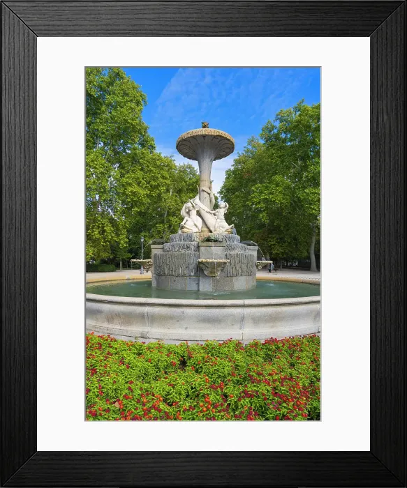 Framed Print : Fountain of the Galapagos in El Retiro Park, Madrid, Spain Framed Print : Fountain of the Galapagos in El Retiro Park, Madrid, Spain