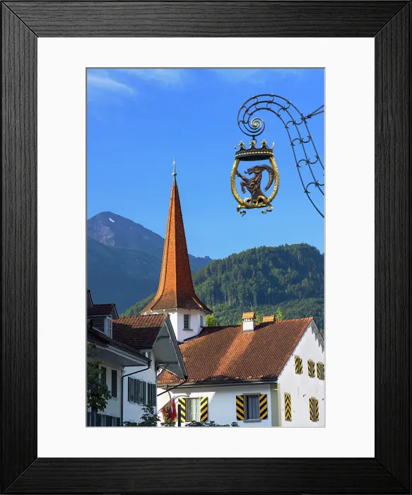 Framed Print : Unterseen Castle, Interlaken, Bern, Switzerland Framed Print : Unterseen Castle, Interlaken, Bern, Switzerland