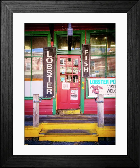 Framed Print : Historic Old Port and Fish Market Portland Maine, New England, USA Framed Print : Historic Old Port and Fish Market Portland Maine, New England, USA