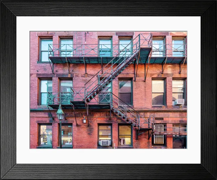 Framed Print : Old Brick Facade Portsmouth New Hampshire, New England, USA Framed Print : Old Brick Facade Portsmouth New Hampshire, New England, USA