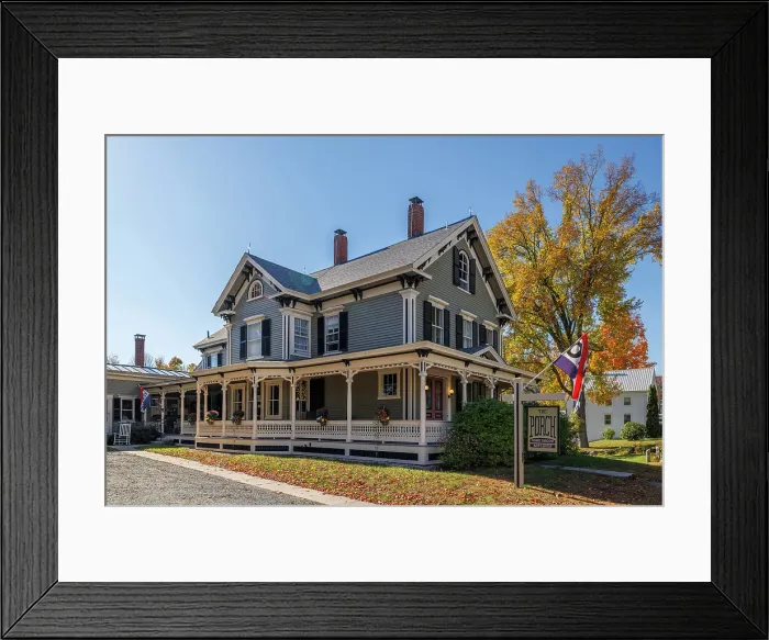 Framed Print : The Porch, Sandwich, New Hampshire, New England, USA Framed Print : The Porch, Sandwich, New Hampshire, New England, USA