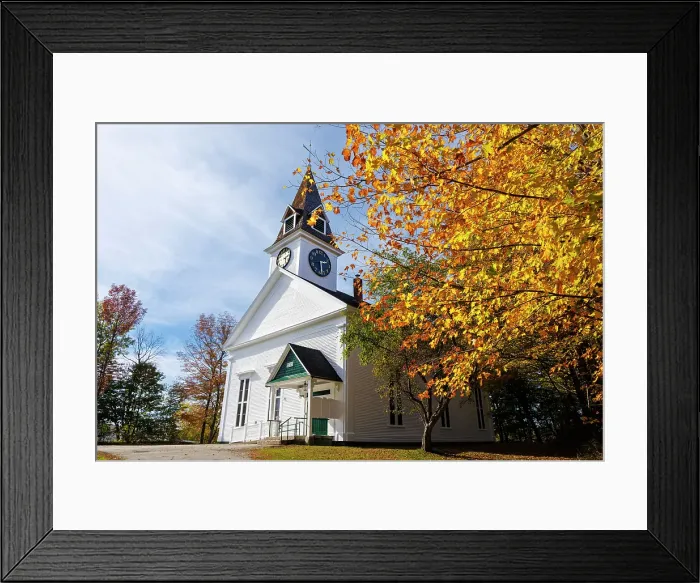 Framed Print : Meeting House, Sugar Hill, New Hampshire, New England, USA Framed Print : Meeting House, Sugar Hill, New Hampshire, New England, USA