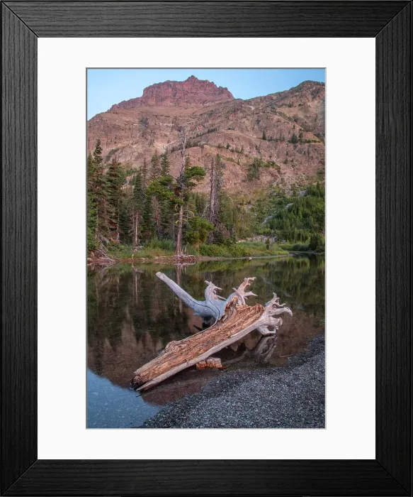 Framed Print : USA; Montana; Waterton Glacier International Peace Park; Glacier; National Park; UNESCO World heritage; Two Medicine Creek and Rising Wolf mountain Framed Print : USA; Montana; Waterton Glacier International Peace Park; Glacier; National Park; UNESCO World heritage; Two Medicine Creek and Rising Wolf mountain