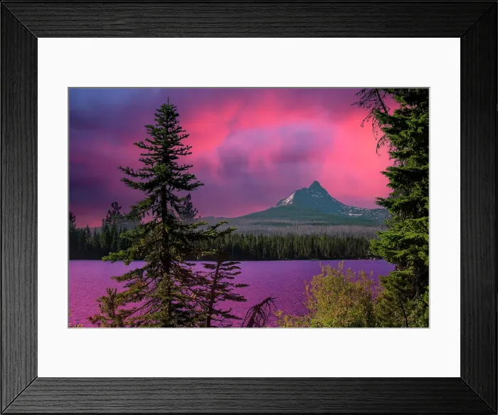 Framed Print : USA, Pacific Northwest, Oregon, Willamette National Forest, Big Lake Framed Print : USA, Pacific Northwest, Oregon, Willamette National Forest, Big Lake