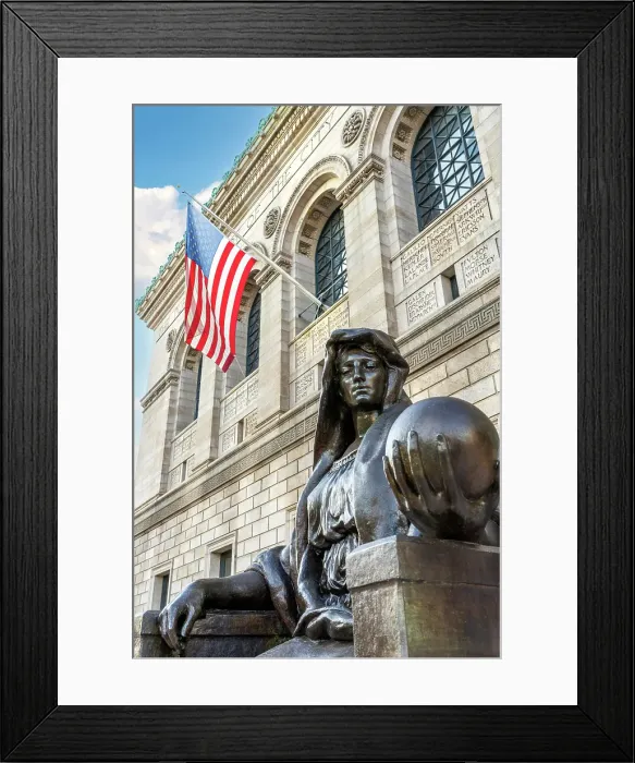 Framed Print : Boston Public Library, Mc Kim Building Boston, Massachusetts, USA Framed Print : Boston Public Library, Mc Kim Building Boston, Massachusetts, USA