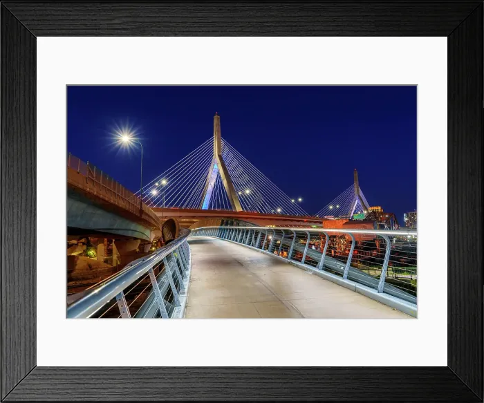 Framed Print : Zakim Bridge Boston, Massachusetts, USA