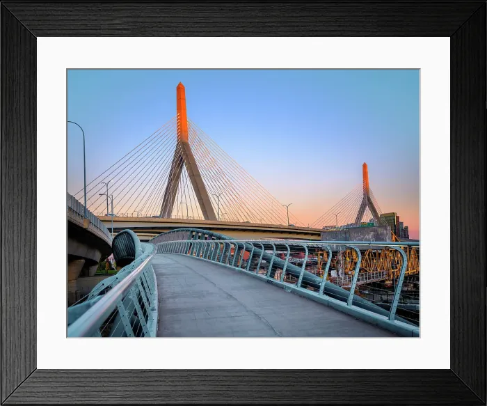 Framed Print : Zakim Bridge Boston, Massachusetts, USA Framed Print : Zakim Bridge Boston, Massachusetts, USA