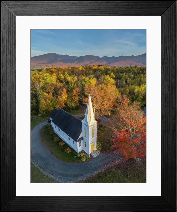 Framed Print : St Matthew's Chapel, Sugar Hill, New Hampshire, New England, USA Framed Print : St Matthew's Chapel, Sugar Hill, New Hampshire, New England, USA