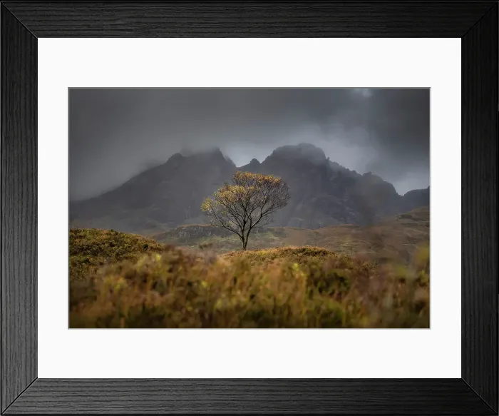 Framed Print : Cuillin Mountains, Isle of Skye, Scotland, UK