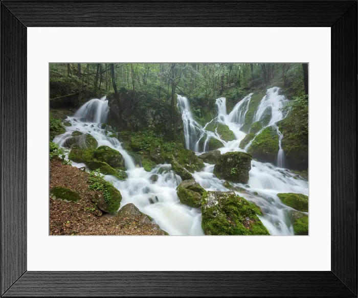Framed Print : Slovenia, near Illirska Bistrica town, Susec waterfall Framed Print : Slovenia, near Illirska Bistrica town, Susec waterfall