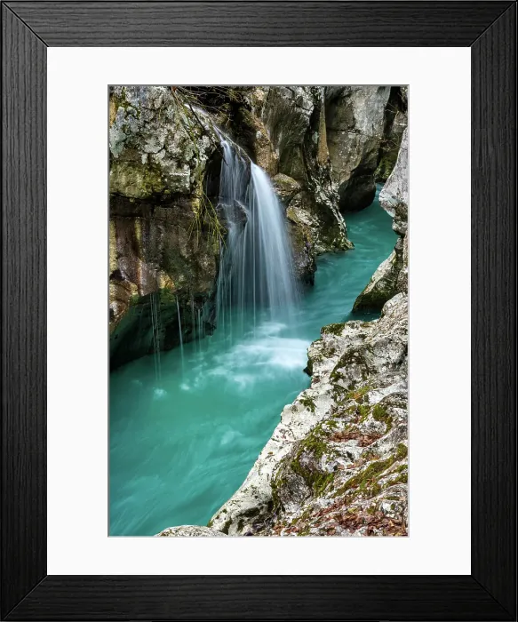 Framed Print : Slovenia, Triglav National Park, Soca valley, Soca river