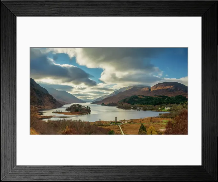 Framed Print : Loch Sheil & Glenfinnan Monument, Glenfinnan, Highland Region, Scotland Framed Print : Loch Sheil & Glenfinnan Monument, Glenfinnan, Highland Region, Scotland