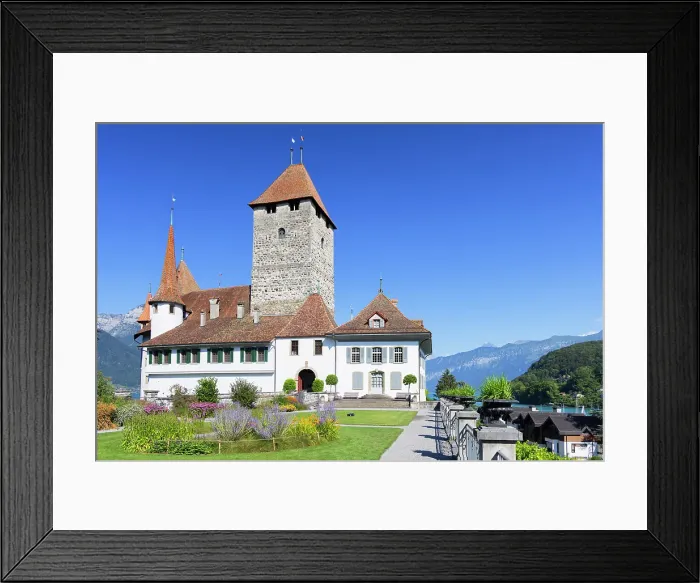 Framed Print : Spiez Castle, Spiez, Canton of Bern, Switzerland Framed Print : Spiez Castle, Spiez, Canton of Bern, Switzerland