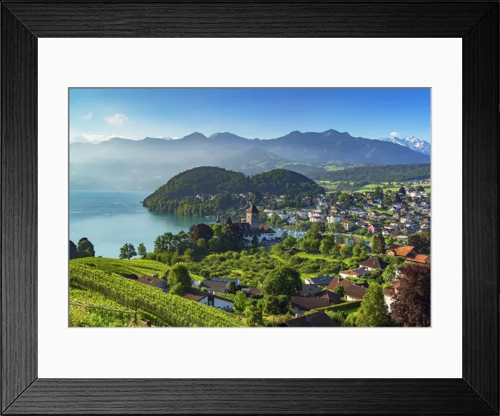 Framed Print : Spiez Castle, Spiez, Canton of Bern, Switzerland Framed Print : Spiez Castle, Spiez, Canton of Bern, Switzerland