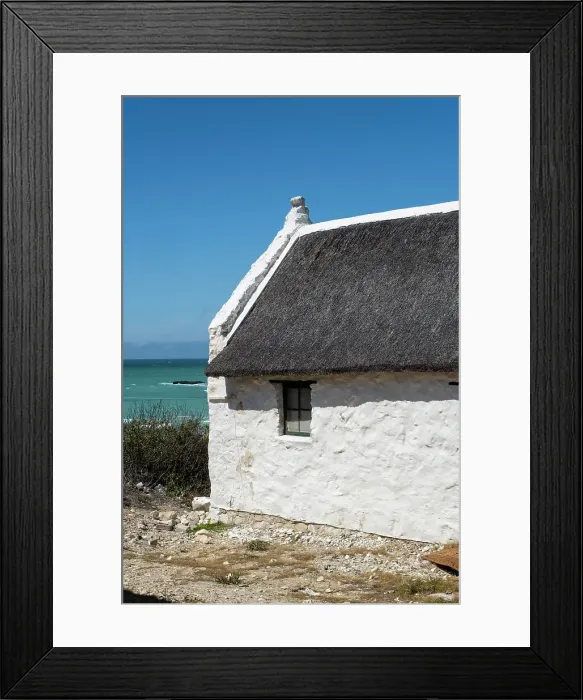 Framed Print : Thatched cottage, Arniston, Overberg region, Western Cape, South Africa Framed Print : Thatched cottage, Arniston, Overberg region, Western Cape, South Africa
