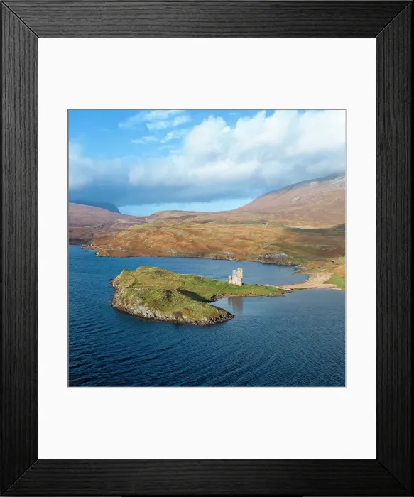 Framed Print : Ardvreck Castle, a ruined 16th Century castle on the shores of Loch Assynt, Sutherland, Highlands, Scotland, UK Framed Print : Ardvreck Castle, a ruined 16th Century castle on the shores of Loch Assynt, Sutherland, Highlands, Scotland, UK