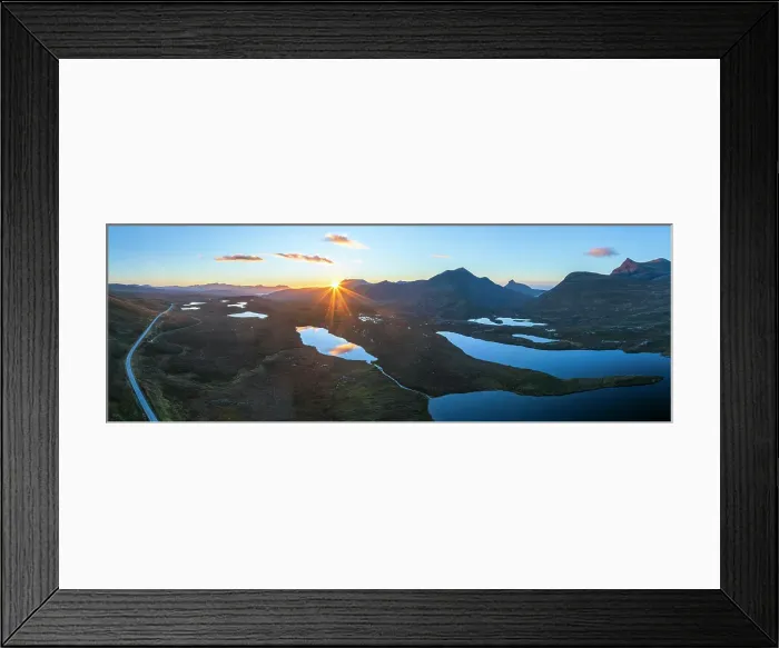 Framed Print : Lochan an Ais and moutain landscape, Coigach range, Cul Mor and Stac Pollaidh from Knockan Crag Nature Reserve, Sutherland, Highlands, Scotland, United KIngdom Framed Print : Lochan an Ais and moutain landscape, Coigach range, Cul Mor and Stac Pollaidh from Knockan Crag Nature Reserve, Sutherland, Highlands, Scotland, United KIngdom