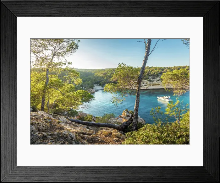Framed Print : Evening mood at Cala Portals Vells, Mallorca, Balearic Islands, Spain Framed Print : Evening mood at Cala Portals Vells, Mallorca, Balearic Islands, Spain