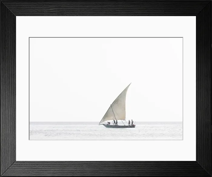 Framed Print : Traditional dhow heading out to sea on a fishing trip, Nungwi, Zanzibar, Tanzania Framed Print : Traditional dhow heading out to sea on a fishing trip, Nungwi, Zanzibar, Tanzania
