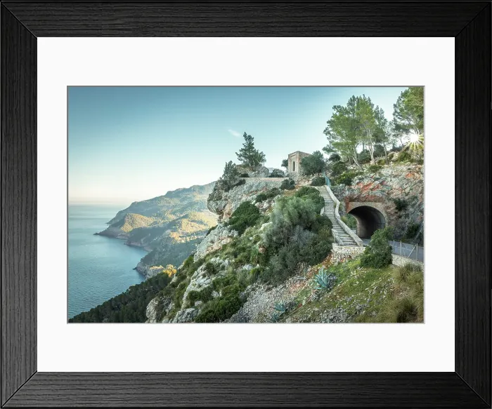 Framed Print : View of the Mirador d`en Ricardo Roca, Mallorca, Balearic Islands, Spain Framed Print : View of the Mirador d`en Ricardo Roca, Mallorca, Balearic Islands, Spain