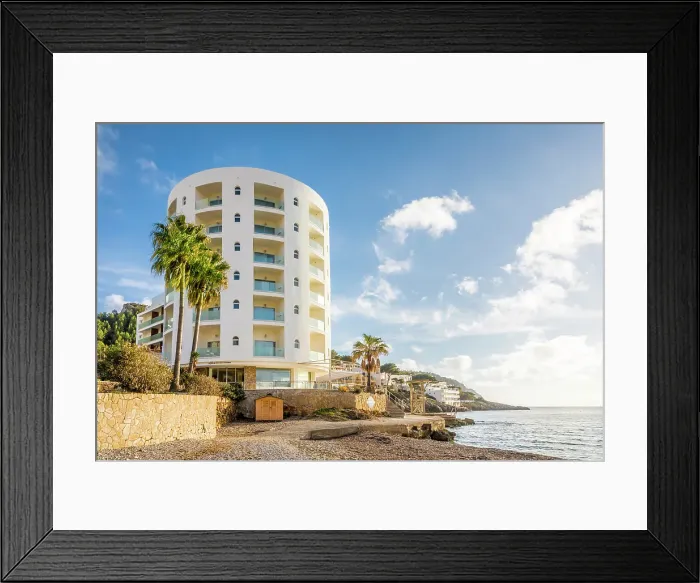Framed Print : The round hotel of Sant Elm, Mallorca, Balearic Islands, Spain Framed Print : The round hotel of Sant Elm, Mallorca, Balearic Islands, Spain