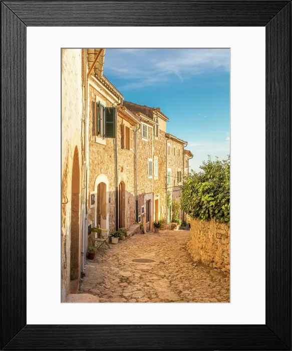Framed Print : Alley in the old town of Bunyola, Mallorca, Balearic Islands, Spain Framed Print : Alley in the old town of Bunyola, Mallorca, Balearic Islands, Spain