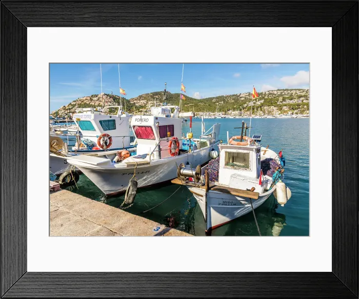 Framed Print : Fishing port of Port d`Andratx, Mallorca, Balearic Islands, Spain Framed Print : Fishing port of Port d`Andratx, Mallorca, Balearic Islands, Spain