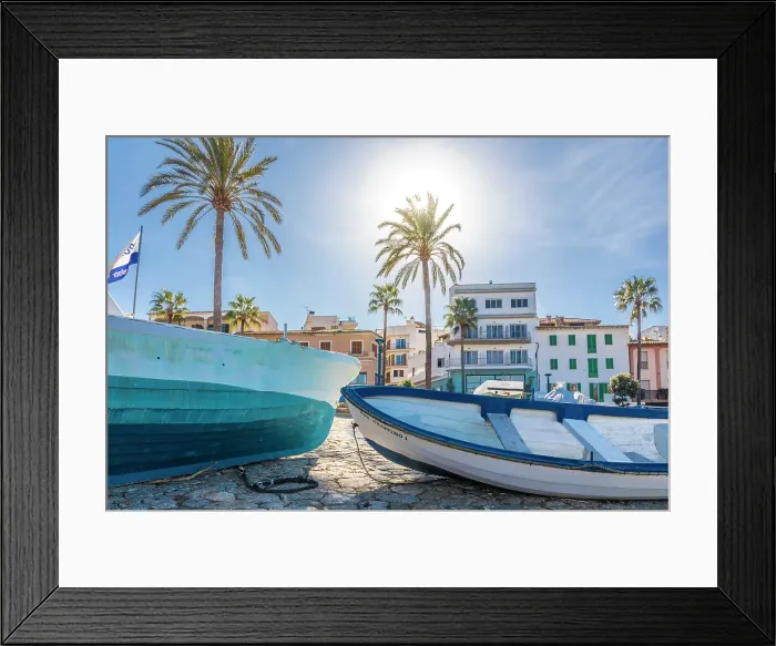 Framed Print : Small boats in the fishing harbor of Port d`Andratx, Mallorca, Balearic Islands, Spain Framed Print : Small boats in the fishing harbor of Port d`Andratx, Mallorca, Balearic Islands, Spain