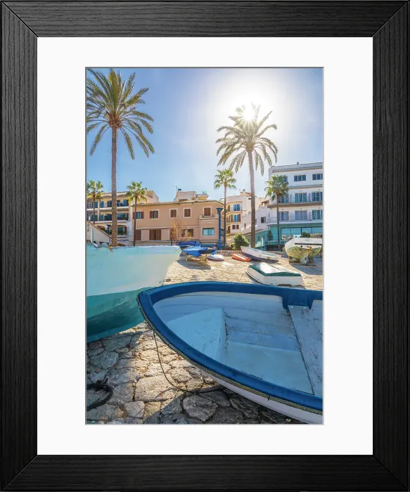 Framed Print : Small boats in the fishing harbor of Port d`Andratx, Mallorca, Balearic Islands, Spain Framed Print : Small boats in the fishing harbor of Port d`Andratx, Mallorca, Balearic Islands, Spain