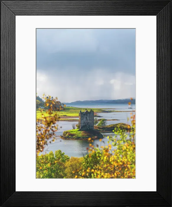 Framed Print : UK, Scotland, Argyll and Bute, Loch Linnhe, Appin, Castle Stalker Framed Print : UK, Scotland, Argyll and Bute, Loch Linnhe, Appin, Castle Stalker