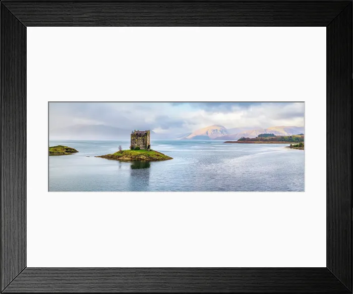 Framed Print : UK, Scotland, Argyll and Bute, Loch Linnhe, Appin, Castle Stalker