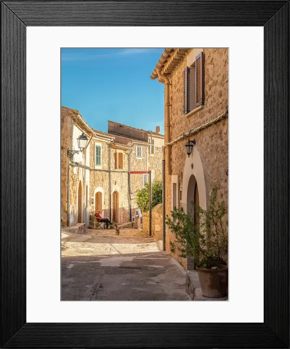 Framed Print : Alley in the old town of Bunyola, Mallorca, Balearic Islands, Spain Framed Print : Alley in the old town of Bunyola, Mallorca, Balearic Islands, Spain