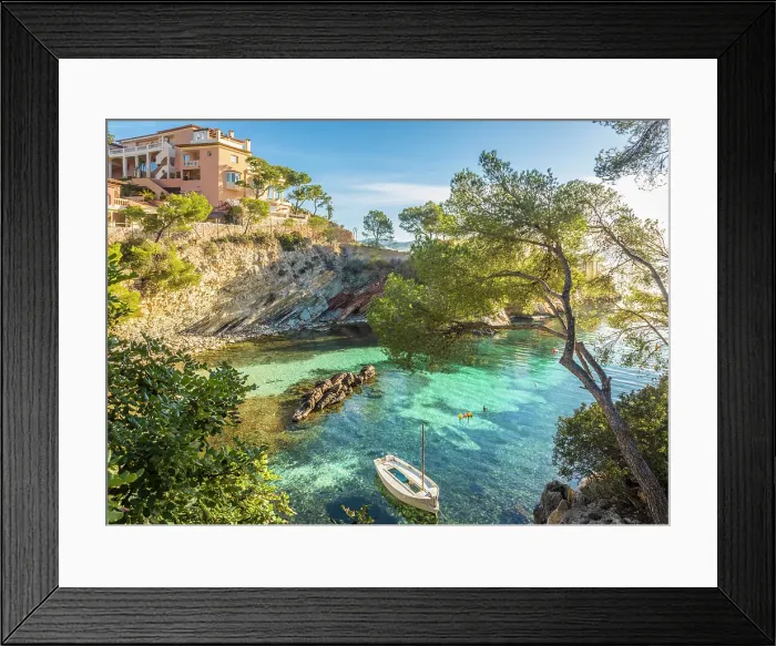 Framed Print : Platja Calo de ses Llisses, Cala Fornells, Mallorca, Balearic Islands, Spain Framed Print : Platja Calo de ses Llisses, Cala Fornells, Mallorca, Balearic Islands, Spain