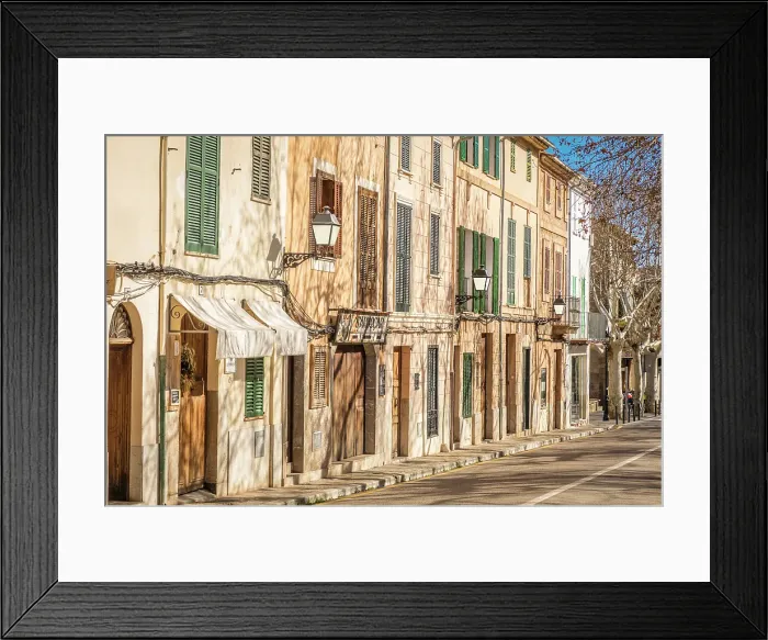 Framed Print : Village street in Esporles in the evening light, Mallorca, Balearic Islands, Spain Framed Print : Village street in Esporles in the evening light, Mallorca, Balearic Islands, Spain
