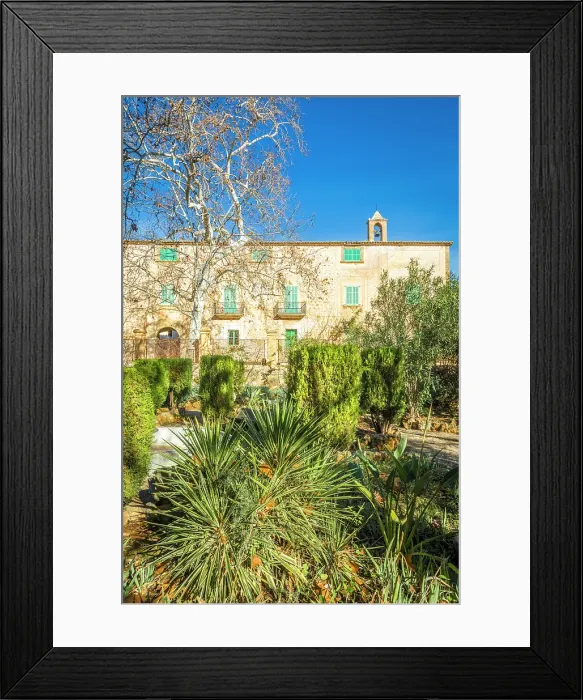 Framed Print : Garden of Finca Publica Galatzo, Mallorca, Balearic Islands, Spain Framed Print : Garden of Finca Publica Galatzo, Mallorca, Balearic Islands, Spain
