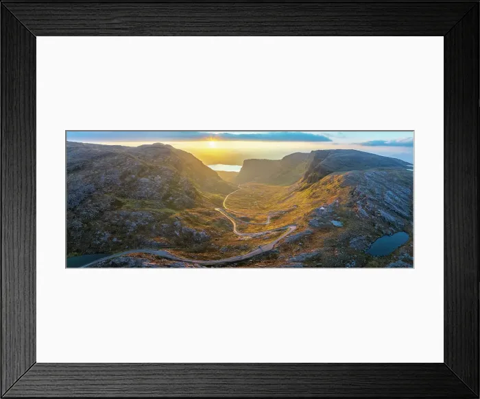 Framed Print : UK, Scotland, Highland, Wester Ross, Applecross, Bealach na Ba or Pass of the Cattle at sunrise Framed Print : UK, Scotland, Highland, Wester Ross, Applecross, Bealach na Ba or Pass of the Cattle at sunrise
