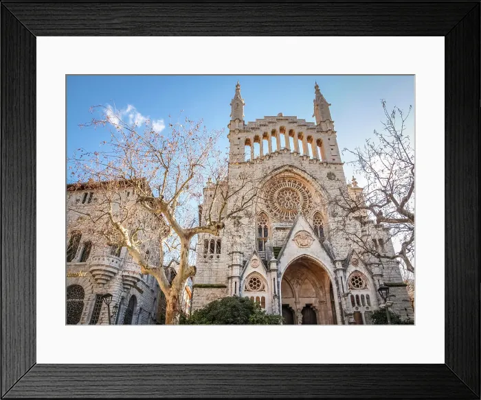 Framed Print : Cathedral of San Barthomeu in Soller, Mallorca, Balearic Islands, Spain Framed Print : Cathedral of San Barthomeu in Soller, Mallorca, Balearic Islands, Spain
