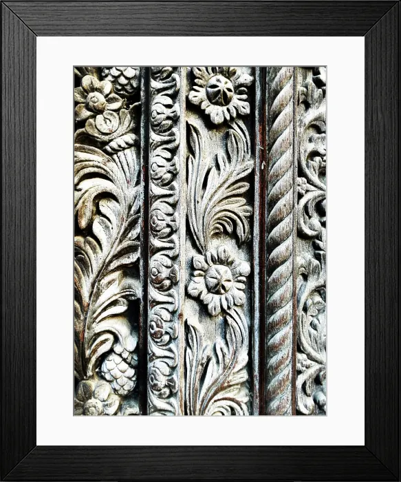 Framed Print : Detail of ornately-carved wooden door, Stonetown, Zanzibar, Tanzania Framed Print : Detail of ornately-carved wooden door, Stonetown, Zanzibar, Tanzania
