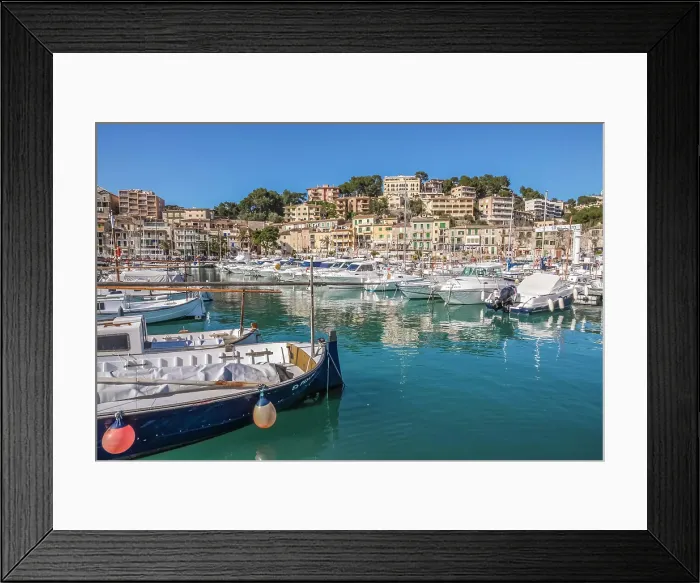 Framed Print : Port of Soller, Mallorca, Balearic Islands, Spain Framed Print : Port of Soller, Mallorca, Balearic Islands, Spain